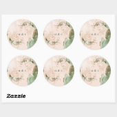 水彩植物性ユーカリモノグラエレガントム ラウンドシール (シート)