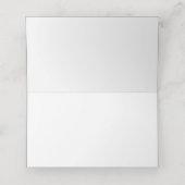 水彩植物性ユーカリ緑結婚草 プレイスカード (内部開封)