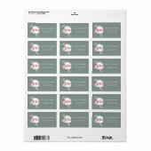 水彩植物性リーススクリプトjoy winter ラベル (フルシート)