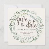 水彩植物性リース日付を保存 (正面)