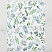 水彩植物性レシピバインダータブディバイダー (裏面)