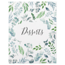 水彩植物性レシピバインダータブディバイダー