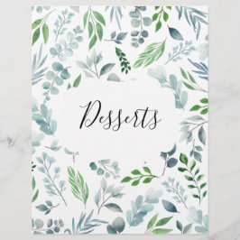 水彩植物性レシピバインダータブディバイダー