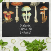 水彩植物性ヴィンテージトアドストーおもしろいルズプン キッチンタオル (折り畳み)