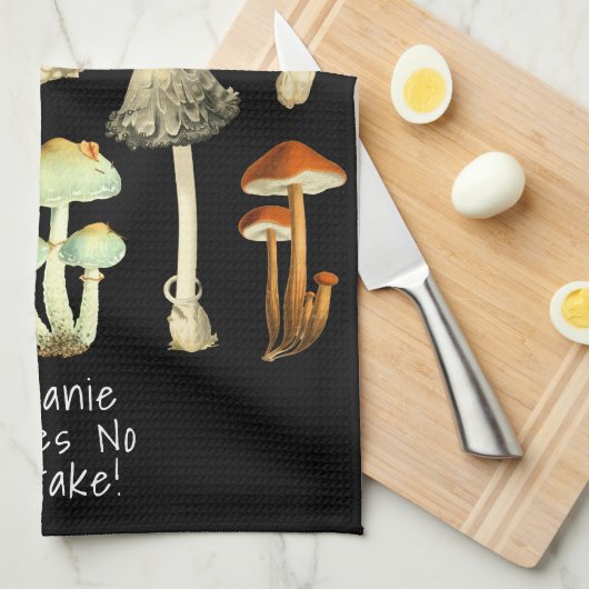 水彩植物性ヴィンテージトアドストーおもしろいルズプン キッチンタオル (四つ折り)