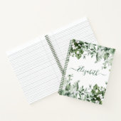 水彩植物性植物アイビシダセージ ノートブック (内部)