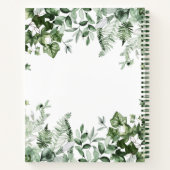 水彩植物性植物アイビシダセージ ノートブック (裏面)