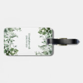 水彩植物性植物アイビーセージシダ ラゲッジタグ (裏面横)
