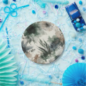 水彩植物性紙プレート ペーパープレート (パーティー)