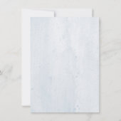 水彩植物性葉植物の結婚式の日付を保存 セーブザデート (裏面)