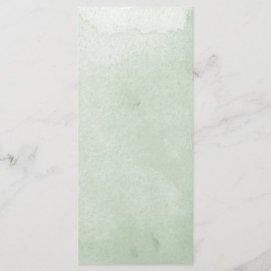 水彩植物性葉植物婚披露宴 メニュー (裏面)