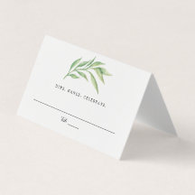 水彩植物性葉植物結婚の護衛座席