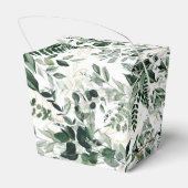 水彩植物性葉結婚式の引き出物 フェイバーボックス (裏面サイド)