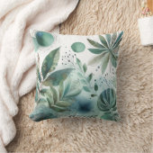 水彩植物性装飾用クッション クッション (ブランケット)