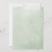 水彩植物性離れ植物結婚の 招待状 (裏面)