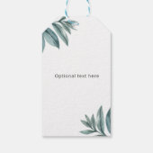 水彩植物手書き日付を保存 ギフトタグ (裏面)