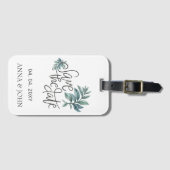 水彩植物手書き日付を保存 ラゲッジタグ (正面横)
