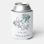 水彩植物手書き日付を保存 缶クーラー (缶裏面)