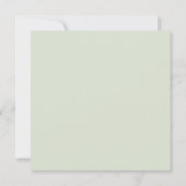 水彩植物採光広場ベイビーシャワー 招待状 (裏面)