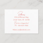 水彩植物枠名刺 名刺 (裏面)