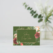 水彩植物枠名刺 名刺 (スタンド正面)