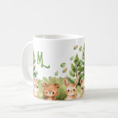 水彩植物森林動物 コーヒーマグカップ (正面左)