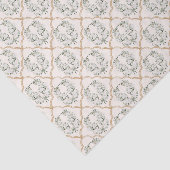 水彩植物模様結婚の 薄葉紙 (詳細)