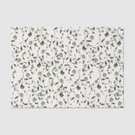 水彩植物模様結婚の 薄葉紙