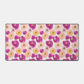 水彩植物模様 デスクマット (正面)