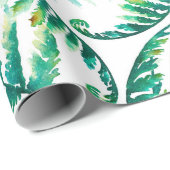 水彩植物模様 ラッピングペーパー (ロールコーナー)