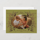 水彩植物用はがきグリーン シーズンポストカード (正面/裏面)