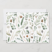 水彩植物画エレガント素非写救真 セーブザデート (裏面)