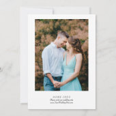 水彩植物素朴ブライダルシャワー写真 招待状 (裏面)