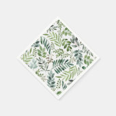水彩植物素朴学葉品 スタンダードカクテルナプキン (角)