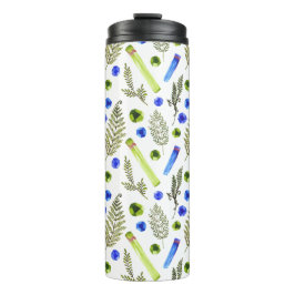 水彩植物結晶石熱タンブラー タンブラー