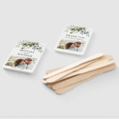 水彩植物緑の写真結婚ズ ハンドファン (組立なし)