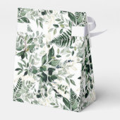 水彩植物緑葉草結婚の フェイバーボックス (裏面サイド)