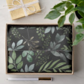 水彩植物緑葉  薄葉紙 (ギフト)