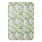 水彩植物緑離れ色 バスマット (正面縦)