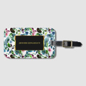 水彩植物花エレガント園 ラゲッジタグ (正面横)