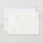 水彩植物花卉婚礼喜宴 招待状 (裏面)