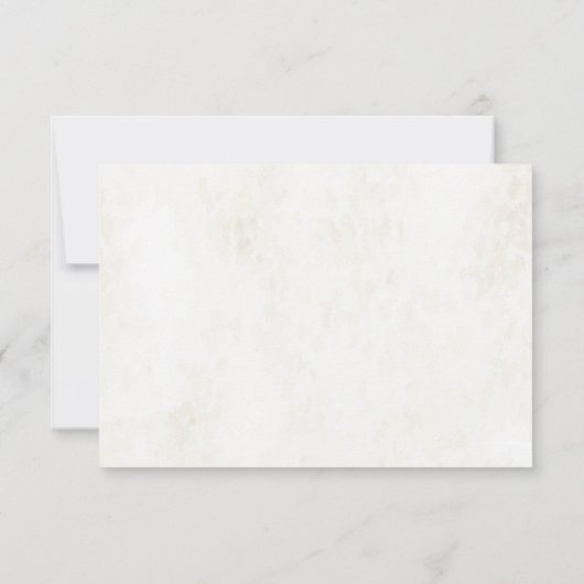 水彩植物花卉婚礼欢迎词 招待状 (裏面)