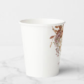 水彩植物花卉婚礼 紙コップ (右)
