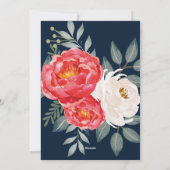 水彩植物花卉 / 红、白、金 シーズンカード (裏面)