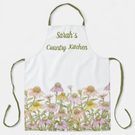 水彩植物芸術 エプロン