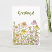 水彩植物芸術 カード (正面)