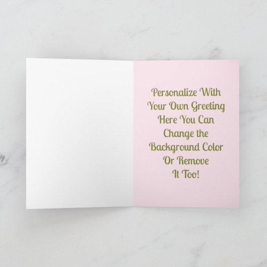 水彩植物芸術 カード (内部)