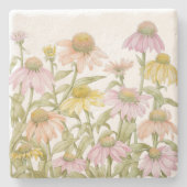 水彩植物芸術 ストーンコースター (正面)