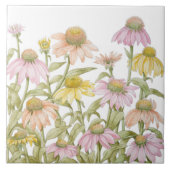 水彩植物芸術 タイル (正面)