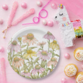 水彩植物芸術 ペーパープレート (パーティー)